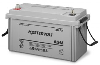 Mastervolt - 12 Volt - 130Ah - Marine Dual Purpose Starting/Deep Cycle AGM Battery - 62001300 (111076)