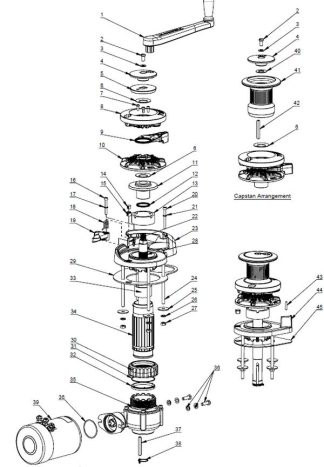 Maxwell Anchor Winch Spare Parts General - Old and New Models