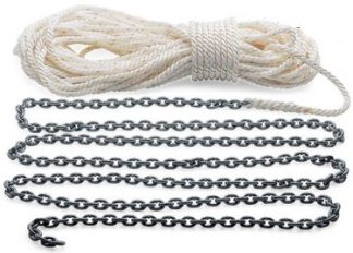 Muir Rope and Chain Kit - Suits DW06 Drum Winch - 50m of 6mm Nylon Rope Spliced to 5m of 6mm Chain (F821042-D6RC1)
