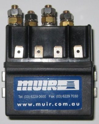 Muir Reversing Solenoid - Dual 12 Volt 2 Pole or 4 Pole 600 Watt CIMA Positive Acting Solenoid - Suits 12V  VR600 VFF600 VR850  H600 HFF600 H700 and H900 - R80-RS12V2P (P801043)