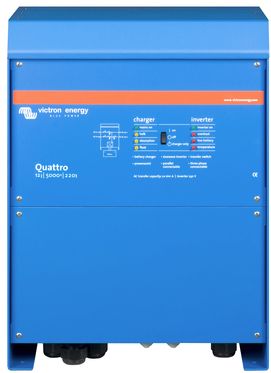 Victron Quattro Inverter Charger Combi -12 Volt 4000W Inverter plus 220 Amp Battery Charger - 12/5000/220-100/100 (QUA125020000)
