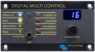 Victron Digital Multi Control 200/200A - Remote Control Panel to suit Multi and Quattro Inverter Charger Combi (REC020005010)
