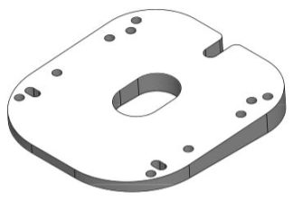 Seaview Base Wedge - 4 Degree Wedge - Suits Most 18" Raymarine/Garmin/3G Closed Dome Radars (RW4-2)