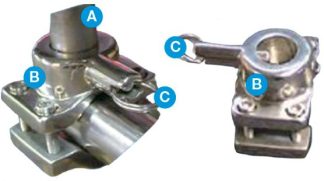 Galleymate Marine Barbecue Outboard Rail Mount - Suits GM1100 and GM1500 - Suits Rails 19-32mm (RMO)