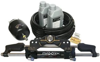 MAXTEK ST350H-25 Hydraulic Outboard Steering Kit - Front Mount Outboat Cylinder - Suits Most Single Outboards up to 350hp (ST350H-25 KIT)