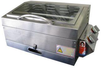 Sizzler Deluxe Gas Barbecue with Flame Failure - HIGH Lid with Window - Stainless Steel HOTPLATE - Suits Camping and Caravans (Sizzler Hi/Lid FF SS)
