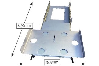 Sizzler Caravan BBQ Swivel Slide Out System - Suits SizzlerMAX Slide Out Lengthways and Swivel BBQ Around Ready to Use - Suits Narrow Spaces (SSSM)