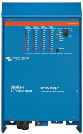 Victron Skylla-i Charger - 24V 80A - 3 Output - Capable of Parallel Operation - AC and DC Input (SKI024080002)