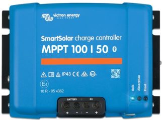 Victron SmartSolar MPPT 100/50 Solar Charge Controller - Solar Panel Regulator with Bluetooth Control Built-In  – Suits 12 or 24V Systems (SCC110050210)