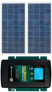 Solar 400Plus Solar Package incl. MPPT Solar Controller and DC2DC Charger - Charges Max 27A/hr @ 12V - Suits 12V Systems (ENE 400Plus)