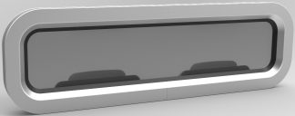 Goiot Opal Opening Portlight - Size T04 - 627 x 171mm Cut-Out - Gray Acrylic (115271)