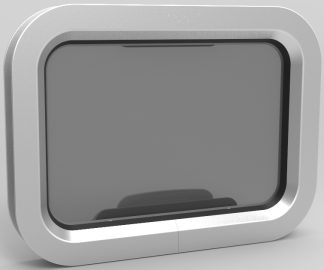 Goiot Opal Opening Portlight - Size T50 - 347 x 251mm Cut-Out - Gray Acrylic (116640)