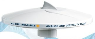 Glomex TALITHA 12 / 24Volt Omnidirectional Marine TV Antenna + DAB Antenna - For Boats Caravans or RVs # V9125AGCU/DAB (1290522)