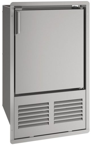 U-Line Marine Ice Maker - Stainless Steel - FLANGE FLUSH TO DOOR - Makes up to 10.4Kg Ice per Day - Holds 5.5Kg Ice (493/UMCR014-SD02A)