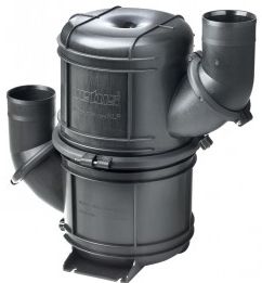 Vetus Plastic Waterlock-Muffler NLP40HD - Heavy Duty - Rotating 40mm Inlet and Outlet - 4.5L Capacity - BLACK (NLP40HD)