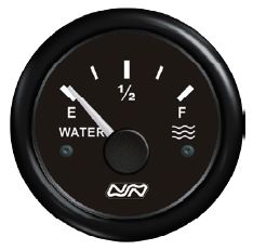 Nuova Rade WATER Tank Gauge Only - 12V or 24V Systems -  Suits 150-400mm Sender Lengths (RWB8932)