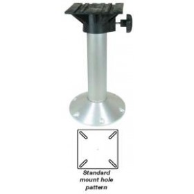 Coastline Fixed Pedestal - 750mm High - Surface Mount - With Lockable Swivel - 73mm OD Post (183066)