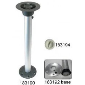 Thread - Lock Removable Table Pedestal - Surface Mount With Nylon Base - 685mm High - 60mm OD (183190)