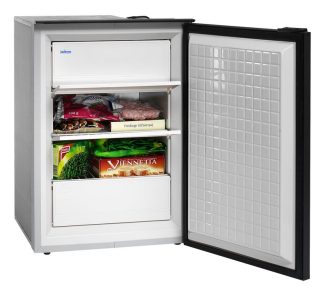 Isotherm CR90F Cruise Matched Freezer - 12 to 24 Volt DC - 90 Litre - Changeable Left or Right Hand Hinge - Grey Door (1090BC1AA) 381754