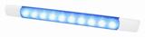 Hella Marine 0881 Series Blue Light LED 1.5W Courtesy Strip Lights With White Housing 12 Volt (2JA980881402)
