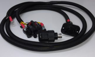 Trolling Motor 5 Metre Wiring Loom 50A - 8mm² Tinned Wire, 50A Circuit Breaker, Marinco Heavy Duty 50A Thru-Deck Power Plug-Socket (SUR TH5)