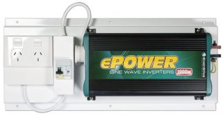 Enerdrive ePower 1000W 12V RCD Inverter Kit - True Sine-wave Inverter 12V DC to 240v AC with GPO and RCD Inverter Kit (RCD-GPO-EP1000W)