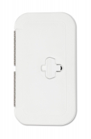 Jim Black Rectangular Access Door 204 x 369mm - Hinged Lid - Colour White (173290)