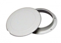 Jim Black Round Inspection Plates - 203mm Dia - Removable Panel - Colour White (174252)