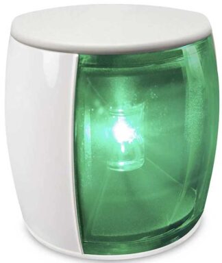 Hella Marine NaviLED PRO 2NM Starboard Light with White Shroud - Multivolt 9-33V DC (2LT017461011)