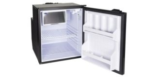Isotherm CR65 Cruise Grey Line Fridge/Freezer - 12 or 24 Volt - 61L Marine Fridge with 4L Freezer - Grey Door - C065RBABG11111AA (381673)