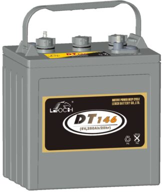 Leoch DT146 - 6 Volt 260Ah - Deep Cycle Flooded Lead Acid Battery - Commercial Quality Heavy Duty Cycling Battery (DT146)