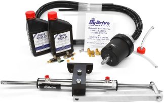Hydrive Hydraulic Steering Kit - For Most MerCruiser Sterndrives Wthout Power Steering - with 210MERC Cylinder (MERCKIT)