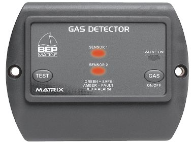 BEP LPG Gas Detector - 10-35vdc - incl. Sensor + 5m Lead - Optional Second Sensor - Optional Gas Solenoid Shutoff - 600-GDL (113122)