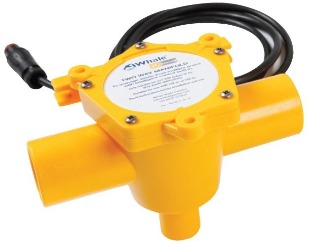 Whale Two Way Manifold IC Unit - Suits 25mm Hose with Built-In Intelligent Control - Two Inlets and One Outlet (132074)