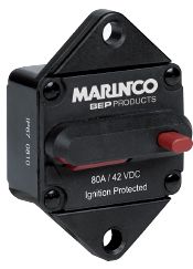 BEP Marinco Heavy Duty Circuit Breaker - 80 Amp Panel Mount - 114052 (SUR 185080P-01-1)