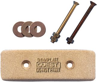 BEP - Guest - Dynaplate 4008 Earthplate For Bonding - D-8 (203 x 64mm) - Suits HF Radio Grounding or DC Electrical Bonding Systems (SUR 4008)