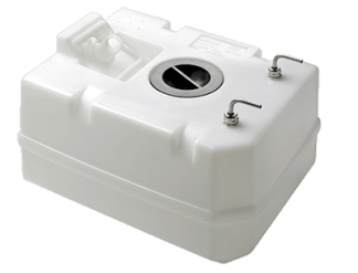 Vetus Diesel Fuel Tank Including Connectors - 40 Litres - Type A - 472mm L x 362mm W x 347mm H - High Grade Polythene - Seamless Construction (FTANK40A)
