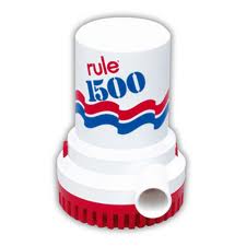 Rule 1500 GPH - 12 Volt 4.8 Amp - Submersible Bilge Pump - Suits 28mm Hose (RWB16)