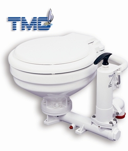 TMC Manual Marine Toilet - Vertical Pump - Large Bowl Toilet (139112)