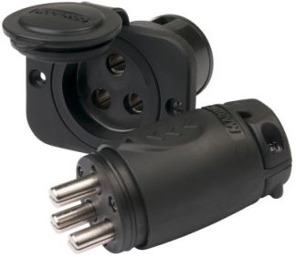 Marinco 70A - 3 Wire Plug and Socket to Suit 12V-24V-36V Minn Kota Riptide Terrova, Ulterra, Ultrex, Motorguide and Watersnake Electric Trolling Motors, Electric Fishing Reels & Downriggers (SUR Marinco 12VCPS3)