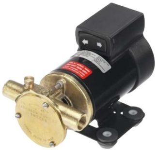 Johnson F3B-19 Impeller Pump - 12V - 21LPM - Heavy Duty - Self Priming - Bronze Body - 3/8" BSP - OIL TRANSFER with Reversing Switch - 10-24760-01 (132182)