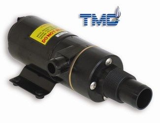 TMC Toilet Macerator Pump - 12 Volt Pump - Inlet Suits 25mm Hose or 38mm Thread - Outlet Suits 25mm Hose (132210)