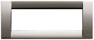 Vimar Idea -  Cover Plate Classica - Black Chrome - 6 Module - Horizontal (16736.31)