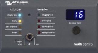 Victron Digital Multi Control 200/200A GX - Remote Control Panel to suit  MultiPlus and Quattro Inverter Charger Combi (DMC000200010R)
