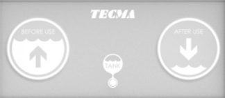 Tecma Replacement LABEL ONLY - Suits Two Button Standard Control Panel - Suits Tecma Flexi-Line Elegance 2G and Silence Plus 2G Toilets T-PF.P11 (4479991)