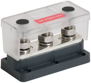 BEP Pro Installer HD Bus Bar - 3 STUD - 650A - 3 x 10mm (3/8") Studs - 50VDC (SUR 777-BB3S-650)