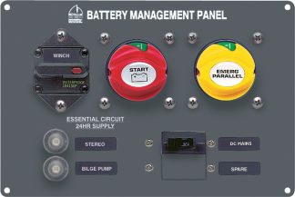 BEP Battery Management Panel 800-MS4 - Designed for Power or Sail Boats to 14 m (46 ft) with Single Engine - 113669 (SUR 800-MS4)