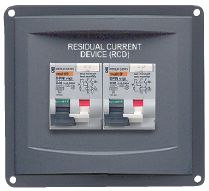 BEP Marinco Residual Current Device Panel - 2 x 16 Amp Circuit Breaker (113644 - SUR 900-RCD-2X16A)