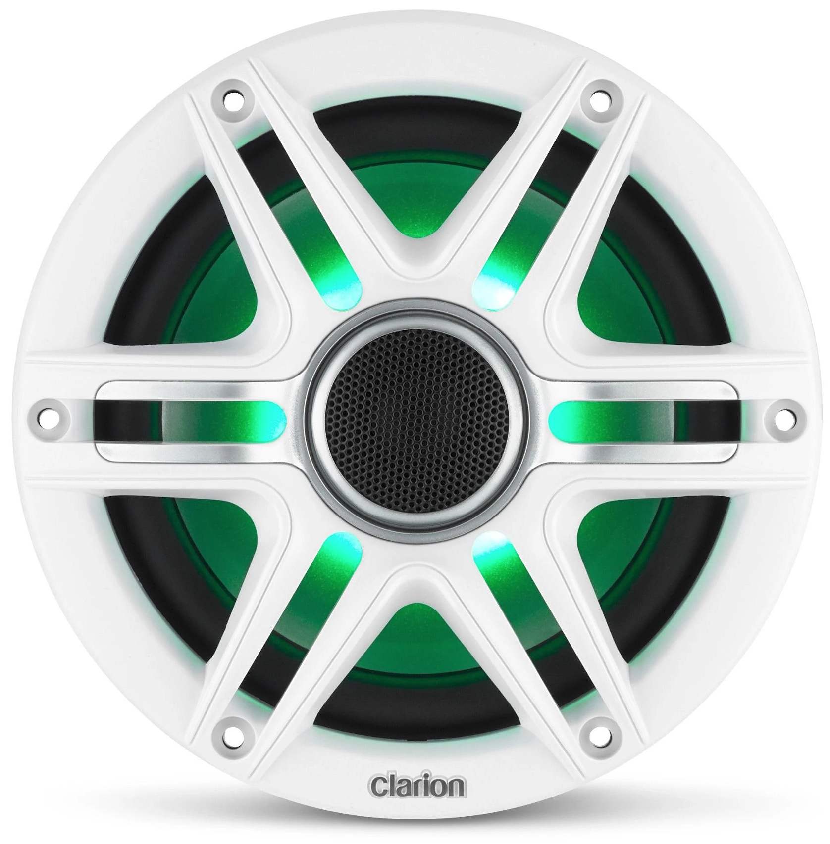 Clarion 6.5 inch CMSP-651RGB-SWG 50W Premium Marine Coaxial 2-way Water Resistant Speakers - RGB LED Lighting - Sports Grill (16034-001) - Image 5