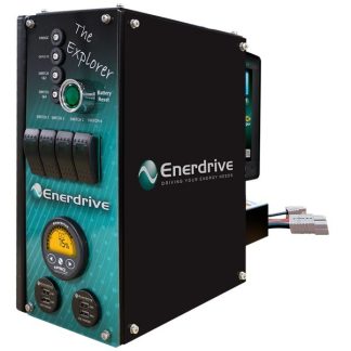 Enerdrive EXPLORER-01 Power System - ePOWER 40A DC2DC+ (Vehicle + Solar Charging) - ePRO PLUS Battery Monitor - 4 x Circuit Breakers, 4 x Switches and 2 x DUAL USB Outlets (K-Explorer-01)